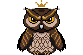 Pixel art owl